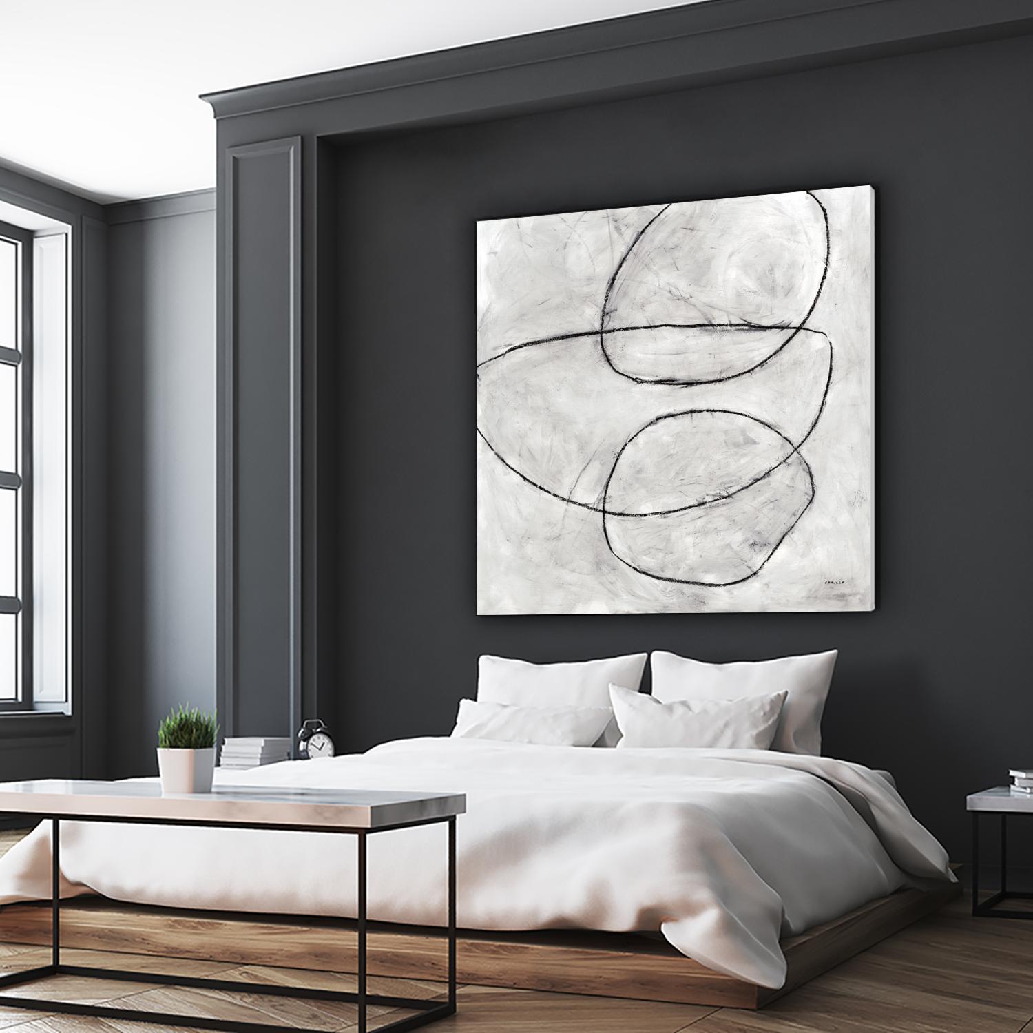 Balance Perspective by Jeff Iorillo on GIANT ART - whites & creams geometric abstract circles