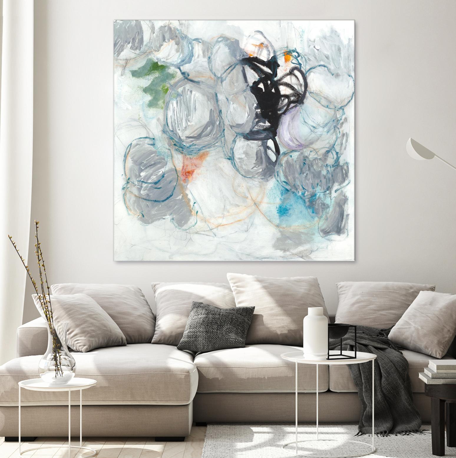 TUMBLE MOMENTUM by JEFF IORILLO on GIANT ART - blue abstract abstract