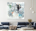 TUMBLE MOMENTUM by JEFF IORILLO on GIANT ART - blue abstract abstract