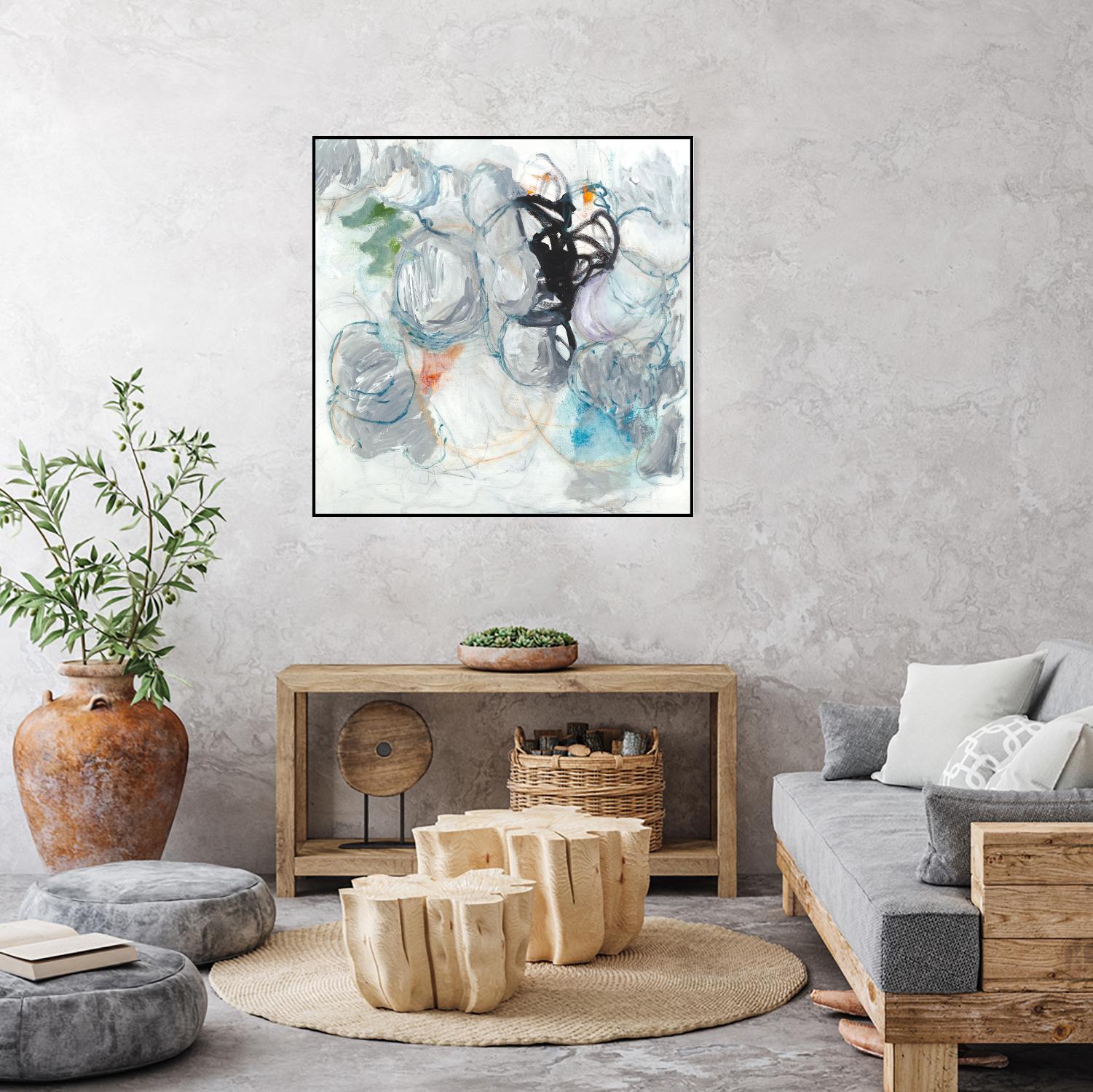TUMBLE MOMENTUM by JEFF IORILLO on GIANT ART - blue abstract abstract