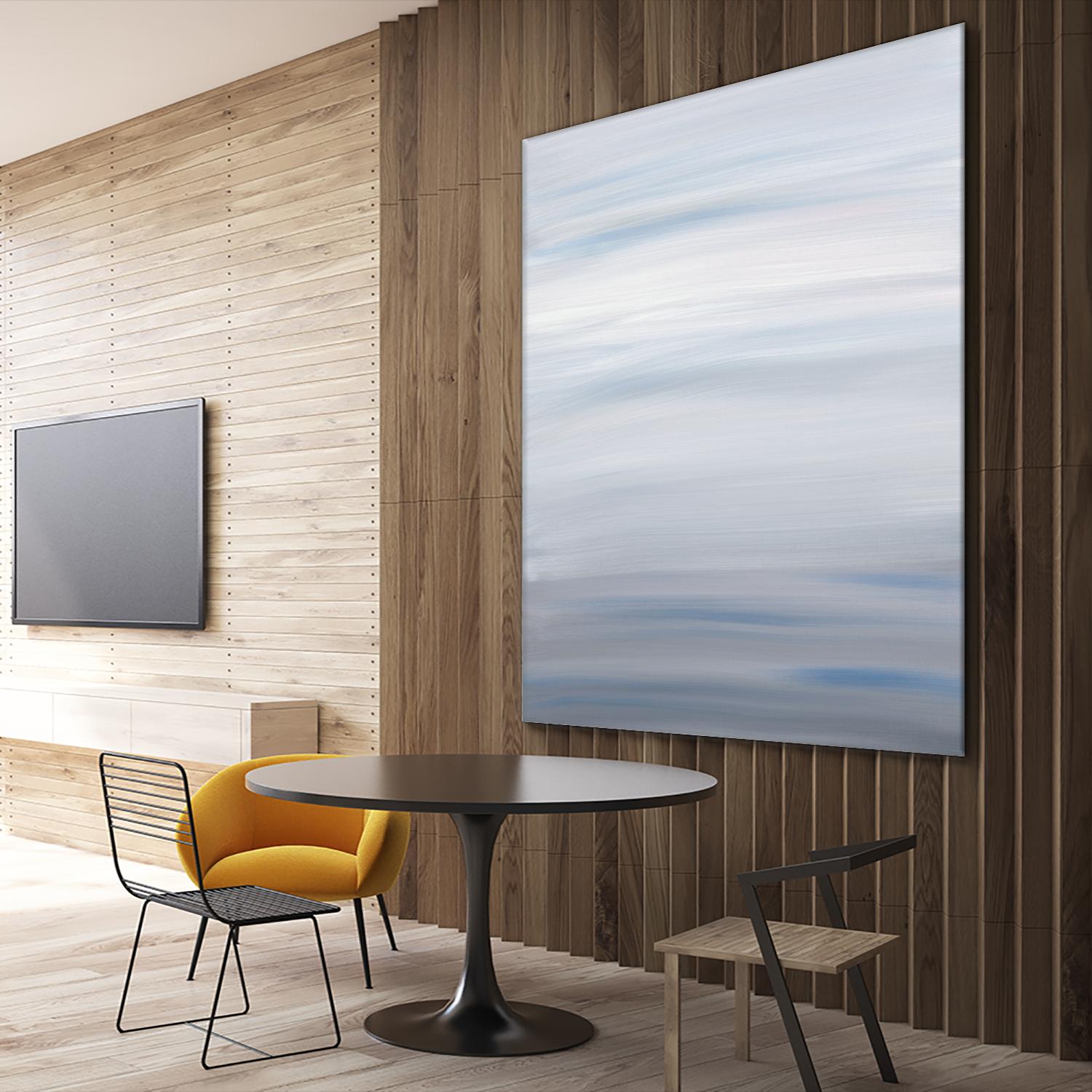 Blue Stripes by Corrie LaVelle on GIANT ART - white abstract