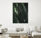 Silence Apart by Corrie LaVelle on GIANT ART - greens fluid abstracts