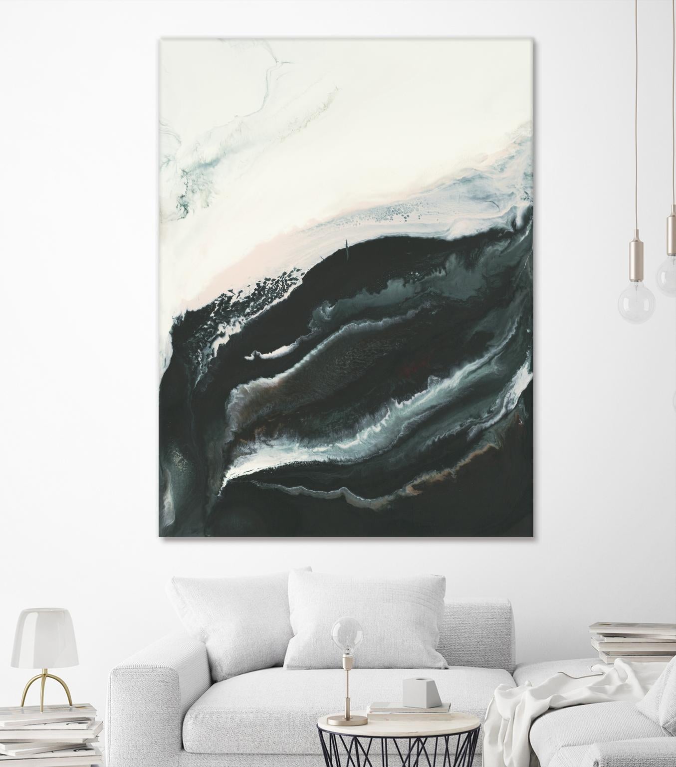 Of Flight by Corrie LaVelle on GIANT ART - greens fluid abstracts