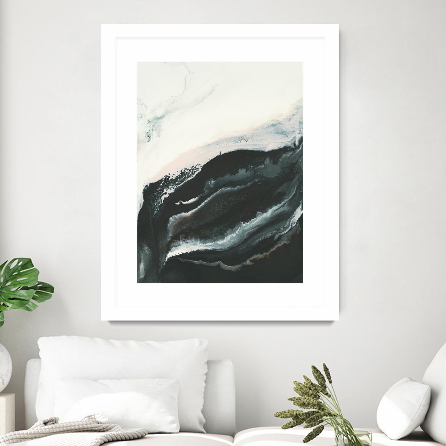 Of Flight by Corrie LaVelle on GIANT ART - greens fluid abstracts