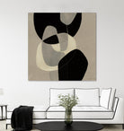 Gravity III by Kippi Leonard on GIANT ART - beige organic shapes