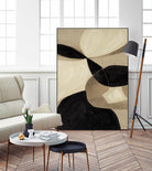 Attraction I by Kippi Leonard on GIANT ART - blacks organic shapes