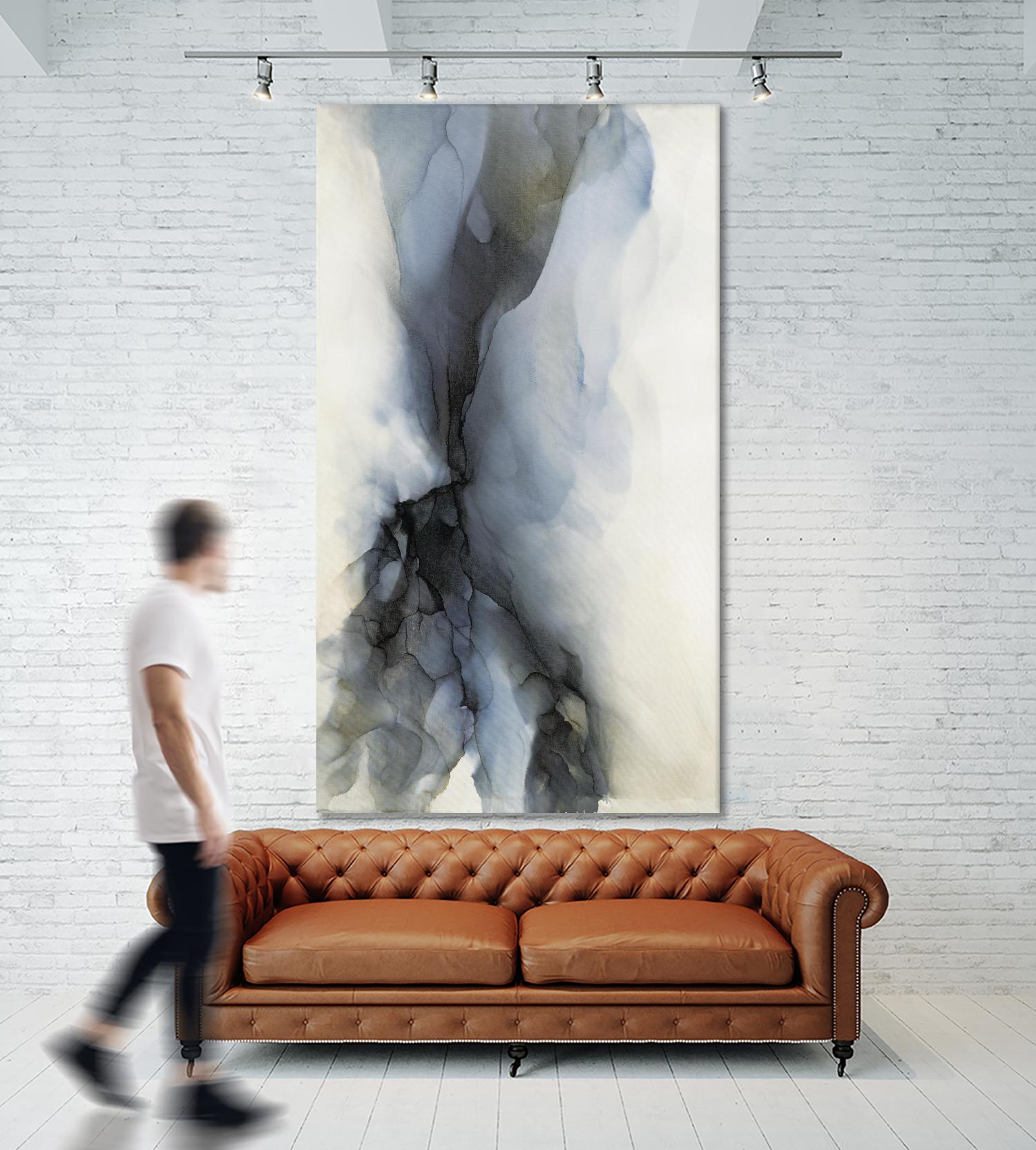 Reflection by Kippi Leonard on GIANT ART - blues fluid abstracts