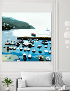 Boats by Beth Ann Lawson on GIANT ART - blues coastal ocean