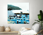 Boats by Beth Ann Lawson on GIANT ART - blues coastal ocean