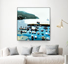 Boats by Beth Ann Lawson on GIANT ART - blues coastal ocean