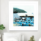 Boats by Beth Ann Lawson on GIANT ART - blues coastal ocean