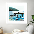 Boats by Beth Ann Lawson on GIANT ART - blues coastal ocean