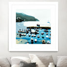 Boats by Beth Ann Lawson on GIANT ART - blues coastal ocean