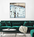 Self Reflection by Beth Ann Lawson on GIANT ART - blues coastal waves
