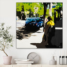 A Volvo In Ballard by Beth Ann Lawson on GIANT ART - greens cityscapes urban