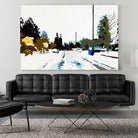 Winterhood by Beth Ann Lawson on GIANT ART - whites & creams scenic winter