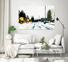 Winterhood by Beth Ann Lawson on GIANT ART - whites & creams scenic winter