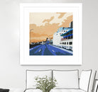 Viaduct Ghosts by Beth Ann Lawson on GIANT ART - blues cityscapes city