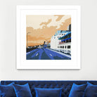 Viaduct Ghosts by Beth Ann Lawson on GIANT ART - blues cityscapes city