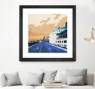 Viaduct Ghosts by Beth Ann Lawson on GIANT ART - blues cityscapes city