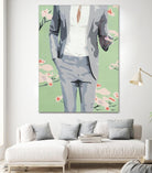 Mr. Why Not by Beth Ann Lawson on GIANT ART - grays figurative fashion