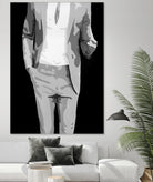MR WHY NOT by Bethann Lawson on GIANT ART - black and white figurative figurative