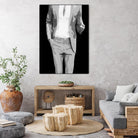 MR WHY NOT by Bethann Lawson on GIANT ART - black and white figurative figurative