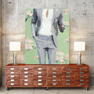 Mr. Why Not by Beth Ann Lawson on GIANT ART - grays figurative fashion