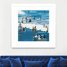 Surf's Up by Beth Ann Lawson on GIANT ART - blues coastal waves