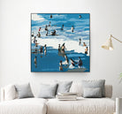 Surf's Up by Beth Ann Lawson on GIANT ART - blues coastal waves