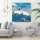 Surf's Up by Beth Ann Lawson on GIANT ART - blues coastal waves