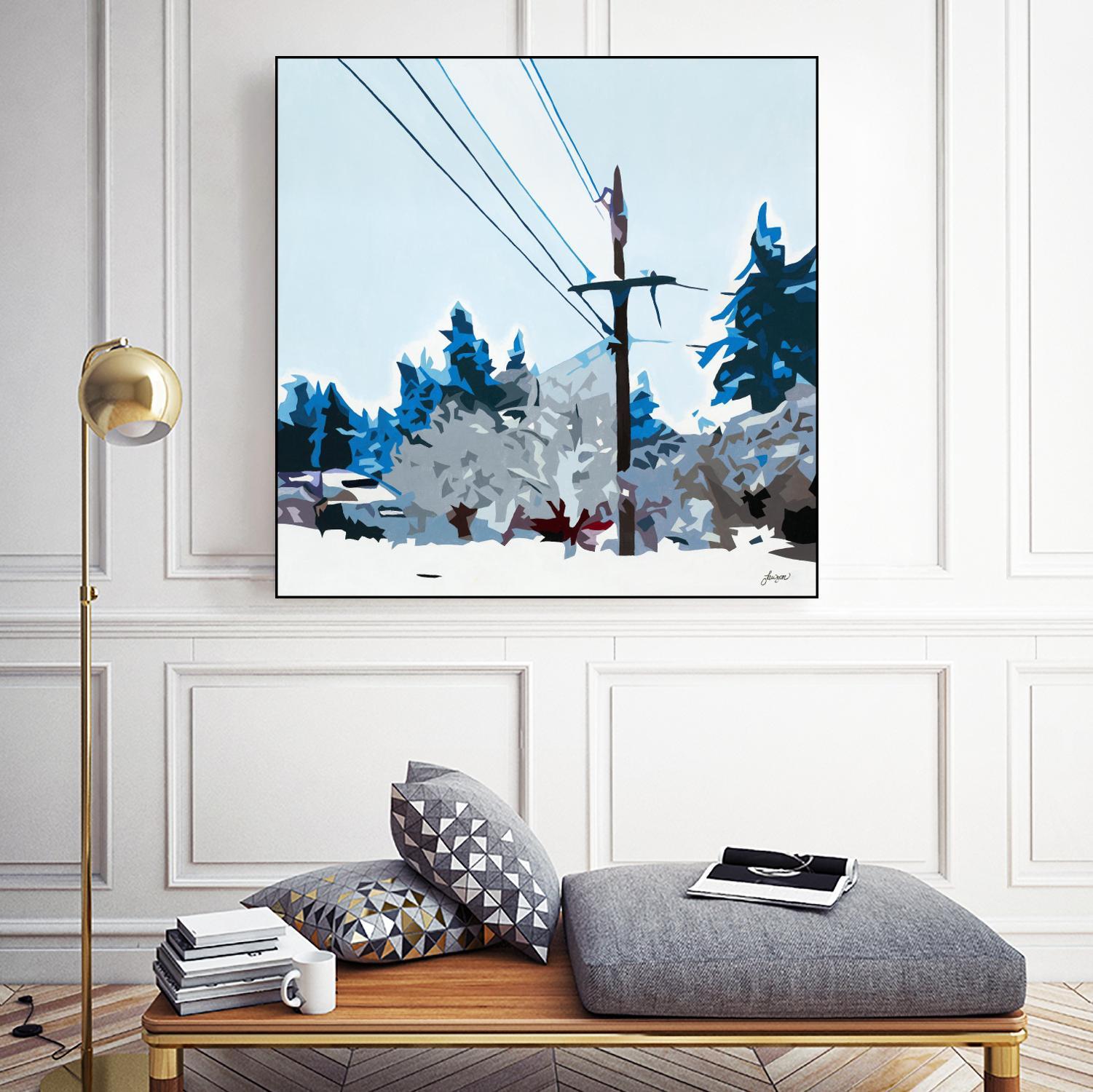 Winterhood 2020 by Beth Ann Lawson on GIANT ART - blues scenic winter