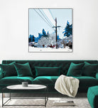 Winterhood 2020 by Beth Ann Lawson on GIANT ART - blues scenic winter
