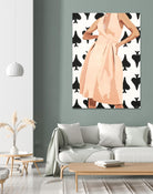 Ms. Thing In Spades by Beth Ann Lawson on GIANT ART - whites & creams figurative woman