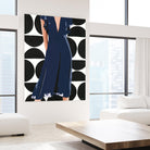 Ms. Thing In Navy by Beth Ann Lawson on GIANT ART - blues figurative woman