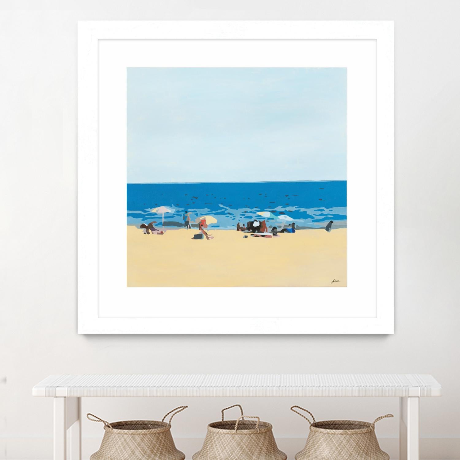 A Day At The Beach by Beth Ann Lawson on GIANT ART - blues coastal beach