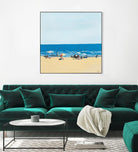 A Day At The Beach by Beth Ann Lawson on GIANT ART - blues coastal beach