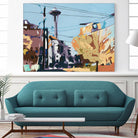 Eye Of The Needle by Beth Ann Lawson on GIANT ART - blues cityscapes space needle