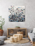Crowd Sourcing by Beth Ann Lawson on GIANT ART - grays figurative crowd
