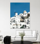 TILING AT WINDMILLS by Bethann Lawson on GIANT ART - blue and white coastal coastal