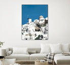 TILING AT WINDMILLS by Bethann Lawson on GIANT ART - blue and white coastal coastal