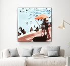 IT'S ALL GOING JUST SWIMMINGLY by Bethann Lawson on GIANT ART - blue coastal social