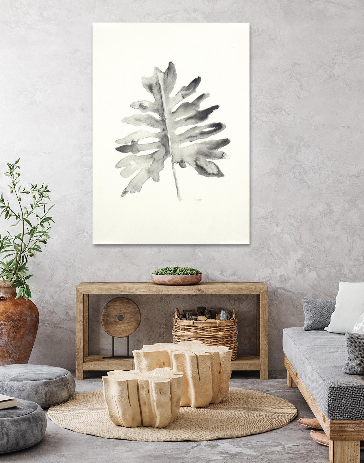 Black & White Palm II by Patti Mann on GIANT ART - grey botany