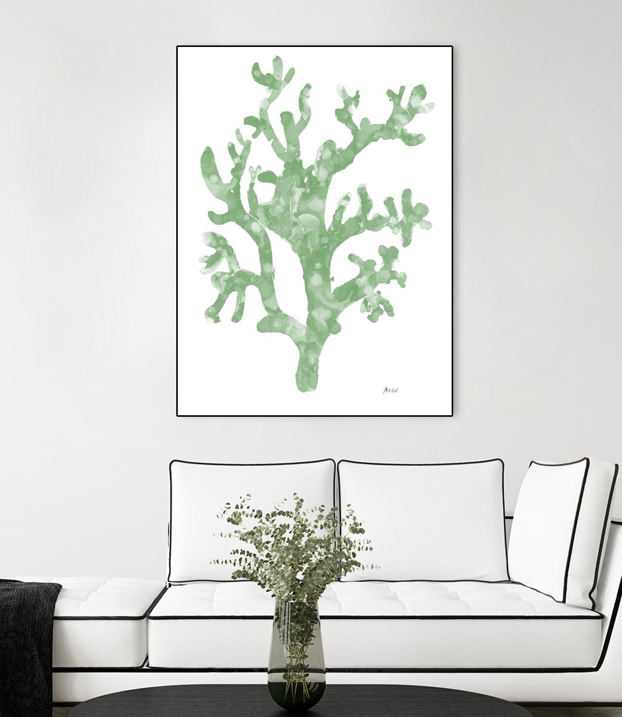 Sea Coral I V1 by Patti Mann on GIANT ART - blacks organic shapes