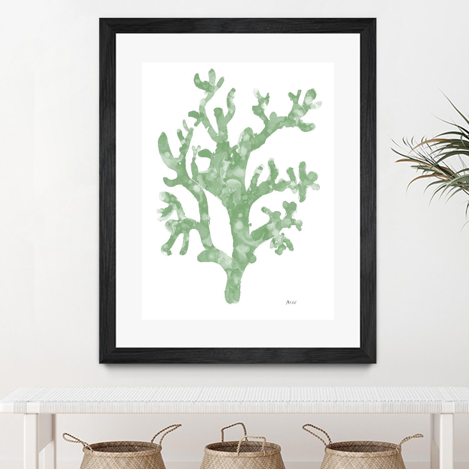 Sea Coral I V1 by Patti Mann on GIANT ART - blacks organic shapes