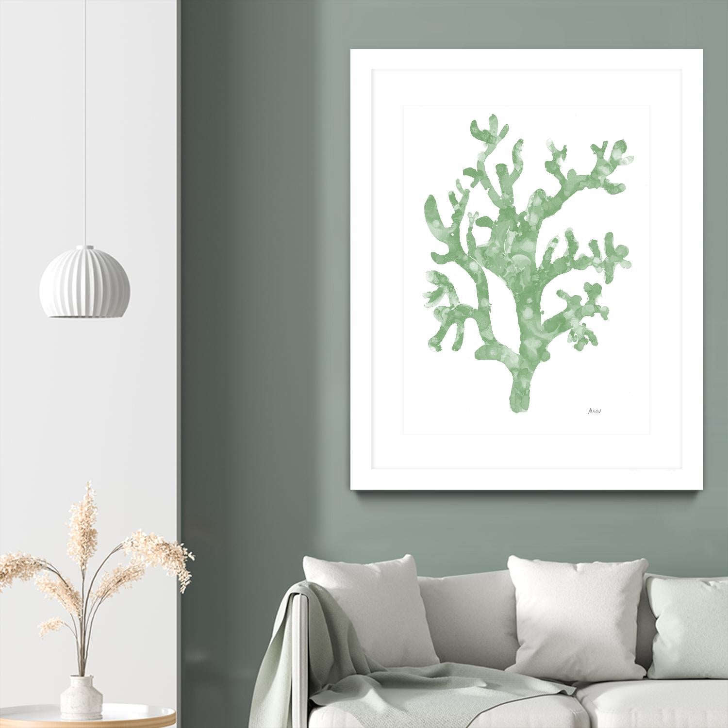 Sea Coral I V1 by Patti Mann on GIANT ART - blacks organic shapes