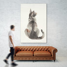Poise I by Patti Mann on GIANT ART - grays cats
