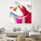 Slow Red Drift V3 by Jill Martin on GIANT ART - pinks abstract