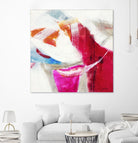 Slow Red Drift V3 by Jill Martin on GIANT ART - pinks abstract