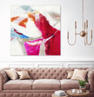 Slow Red Drift V3 by Jill Martin on GIANT ART - pinks abstract